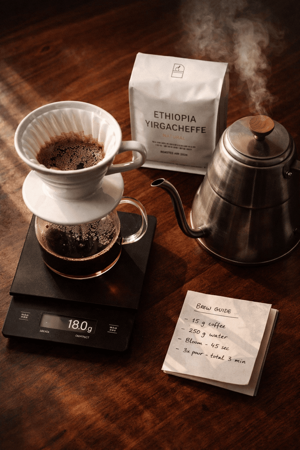 coffee flat lay
