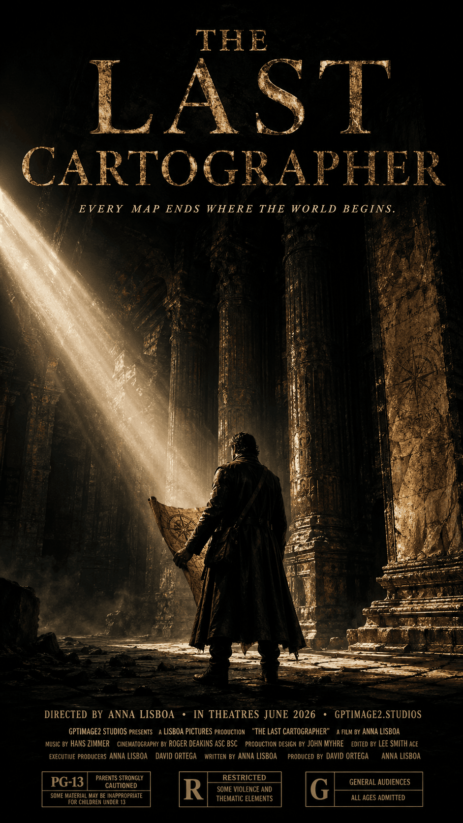 cinematic Hollywood epic movie poster